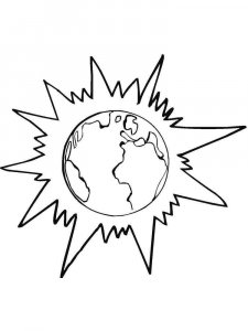 Earth coloring page 6 - Free printable