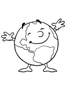 Earth coloring page 9 - Free printable