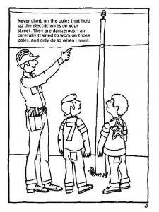 Electrical Safety coloring page 5 - Free printable