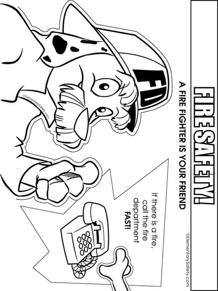 Fire Safety coloring pages. Free Printable Fire Safety ...