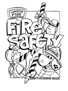 Fire Safety coloring page 10 - Free printable