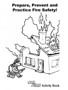 Fire Safety coloring page 2 - Free printable