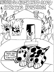 Fire Safety coloring page 8 - Free printable