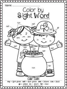Hidden sight words coloring page 13 - Free printable