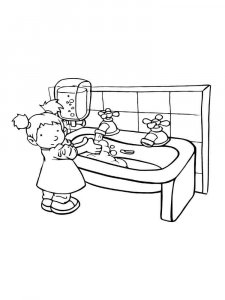 Hygiene coloring page 12 - Free printable