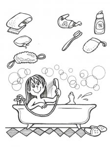 Hygiene coloring page 20 - Free printable
