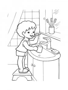 Hygiene coloring page 4 - Free printable