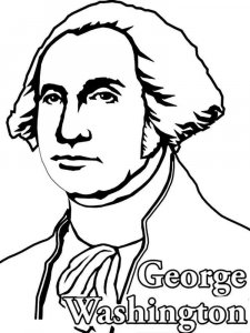 President George Washington coloring page 11 - Free printable