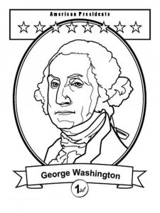 President George Washington coloring page 5 - Free printable