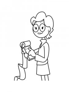 Accountant coloring page 3 - Free printable