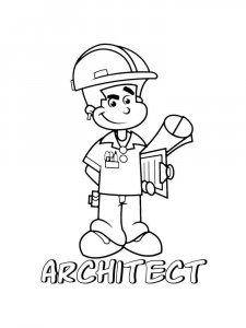 Architect coloring page 7 - Free printable