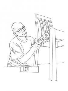 Carpenter coloring page 9 - Free printable