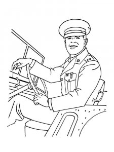 Driver coloring page 16 - Free printable