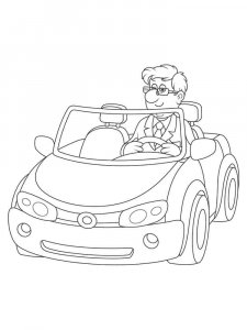 Driver coloring page 3 - Free printable