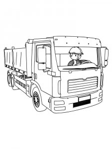 Driver coloring page 6 - Free printable