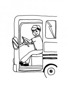 Driver coloring page 7 - Free printable