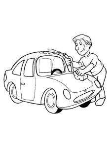 Driver coloring page 8 - Free printable