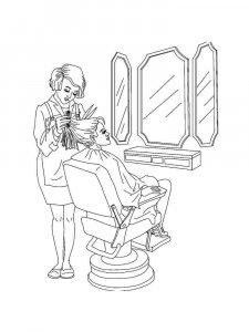 Hairdresser coloring page 12 - Free printable