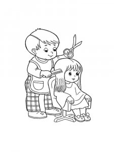 Hairdresser coloring page 13 - Free printable