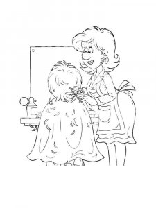 Hairdresser coloring page 18 - Free printable