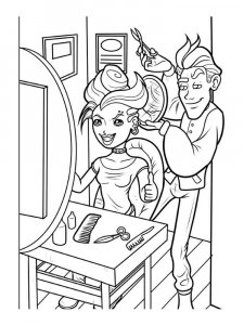 Hairdresser coloring page 3 - Free printable