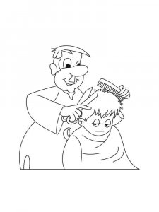 Hairdresser coloring page 6 - Free printable