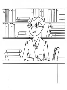 Librarian coloring page 8 - Free printable