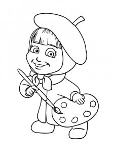 Painter coloring page 28 - Free printable