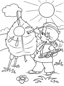 Painter coloring page 19 - Free printable