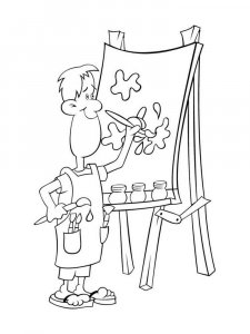 Painter coloring page 23 - Free printable