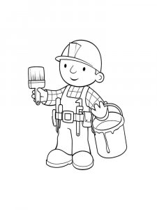 Painter coloring page 7 - Free printable