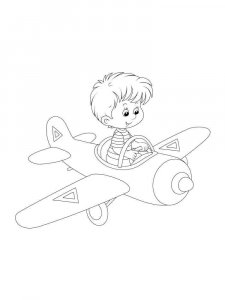 Pilot coloring page 10 - Free printable