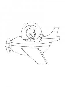 Pilot coloring page 15 - Free printable
