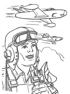 Pilot coloring page 16 - Free printable