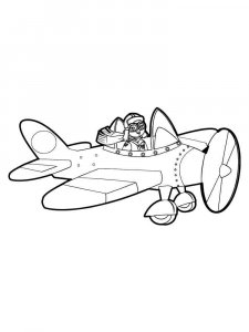 Pilot coloring page 4 - Free printable
