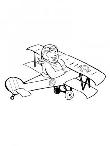 Pilot coloring page 5 - Free printable