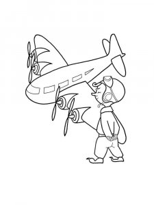 Pilot coloring page 9 - Free printable