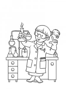 Scientist coloring page 17 - Free printable