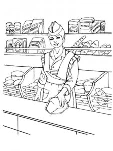 Seller coloring page 16 - Free printable