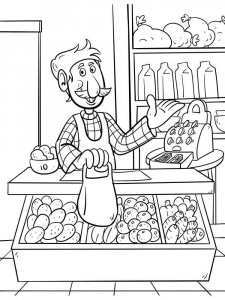 Seller coloring page 17 - Free printable