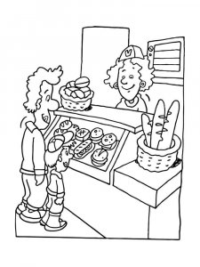 Seller coloring page 2 - Free printable