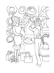 Seller coloring page 3 - Free printable