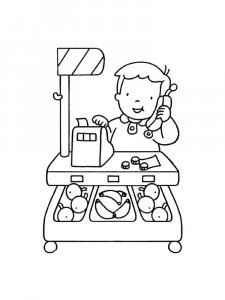 Seller coloring page 4 - Free printable