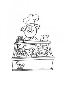 Seller coloring page 7 - Free printable