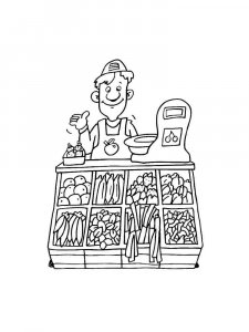 Seller coloring page 8 - Free printable