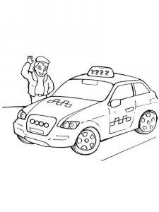 Taxi Driver coloring page 10 - Free printable
