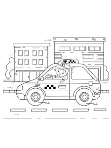 Taxi Driver coloring page 14 - Free printable