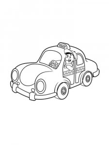 Taxi Driver coloring page 6 - Free printable