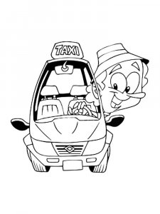 Taxi Driver coloring page 8 - Free printable