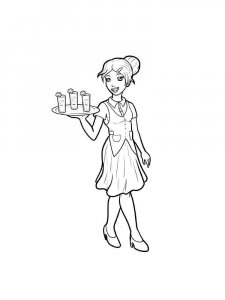 Waiter coloring page 3 - Free printable